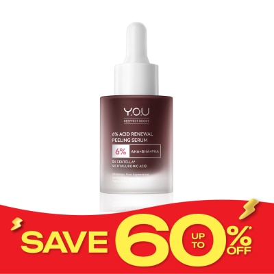 Y.O.U Y.O.U Reeffect Boost 6 Acid Renewal Peeling Serum 20ml. image
