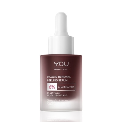 You Y.O.U Reeffect Boost 6 Acid Renewal Peeling Serum 20ml.