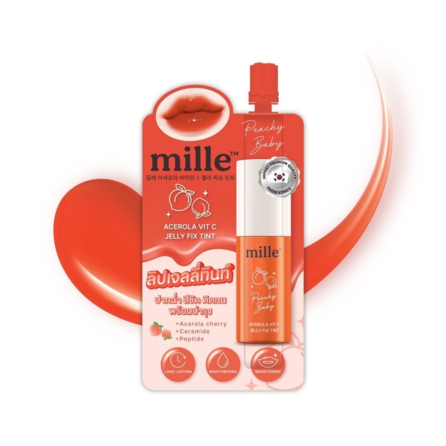Mille Acerola Vit C Jelly Fix Tint 3g. 03 Peachy Baby