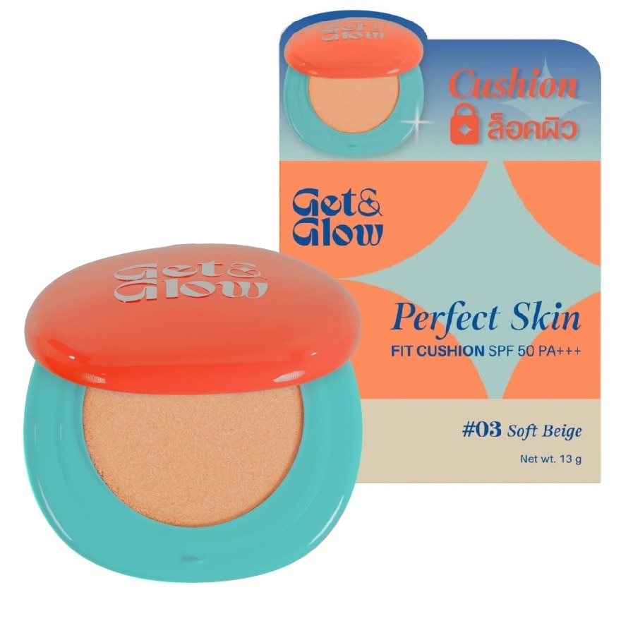 GetGlow Perfect Skin Fit Cushion 13g. 03 Soft Beige