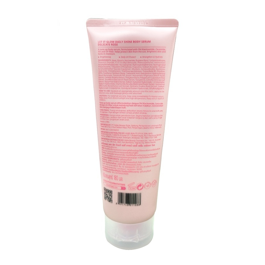 Lavojoy Body Serum Let It Glow Daily Shine Tone Up SPF20 PA++ 180 Ml.