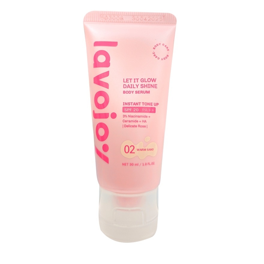 Lavojoy Body Serum Let It Glow Daily Shine Tone Up Warm Sand SPF20 PA++ 30 Ml.