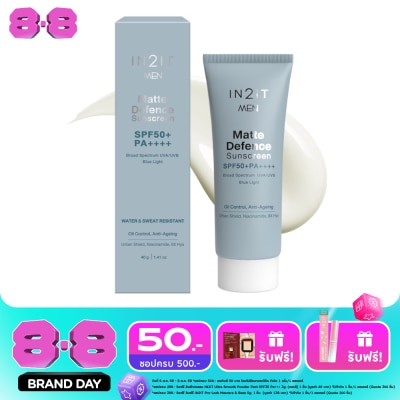 In 2 It - In2It Men Matte Defence Sunscreen SPF50+ PA++++ 40g. image