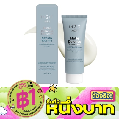 In 2 It - In2It Men Matte Defence Sunscreen SPF50+ PA++++ 40g. image