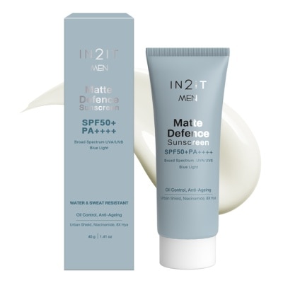 In 2 It In2It Men Matte Defence Sunscreen SPF50+ PA++++ 40g.
