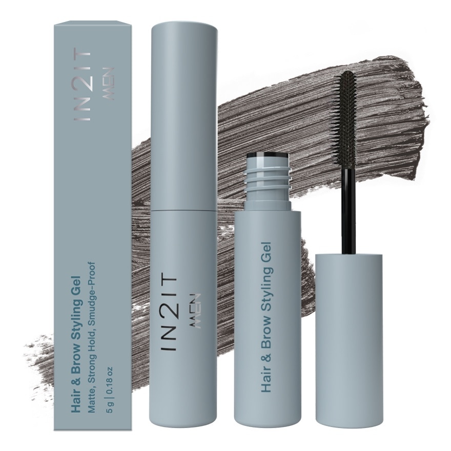 อินทูอิท เมน แฮร์ แอนด์ บราว สไตลิ่ง เจล 5ก. 02 ดาร์ก เกรย์