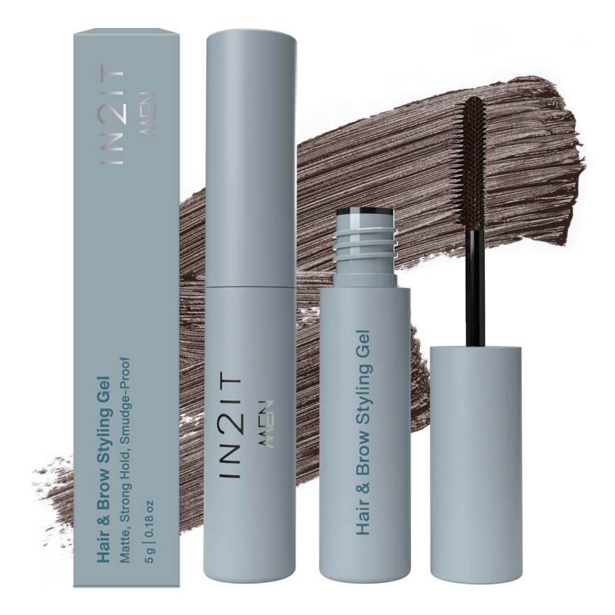 In2It Men Hair Brow Styling Gel 5g. 03 Dark Brown