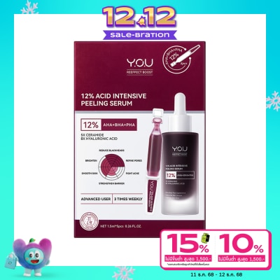 You Y.O.U Reeffect Boost 12 Acid Intensive Peeling Serum 7.5ml.
