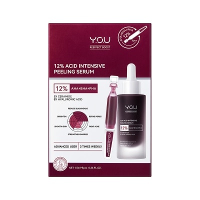 You Y.O.U Reeffect Boost 12 Acid Intensive Peeling Serum 7.5ml.