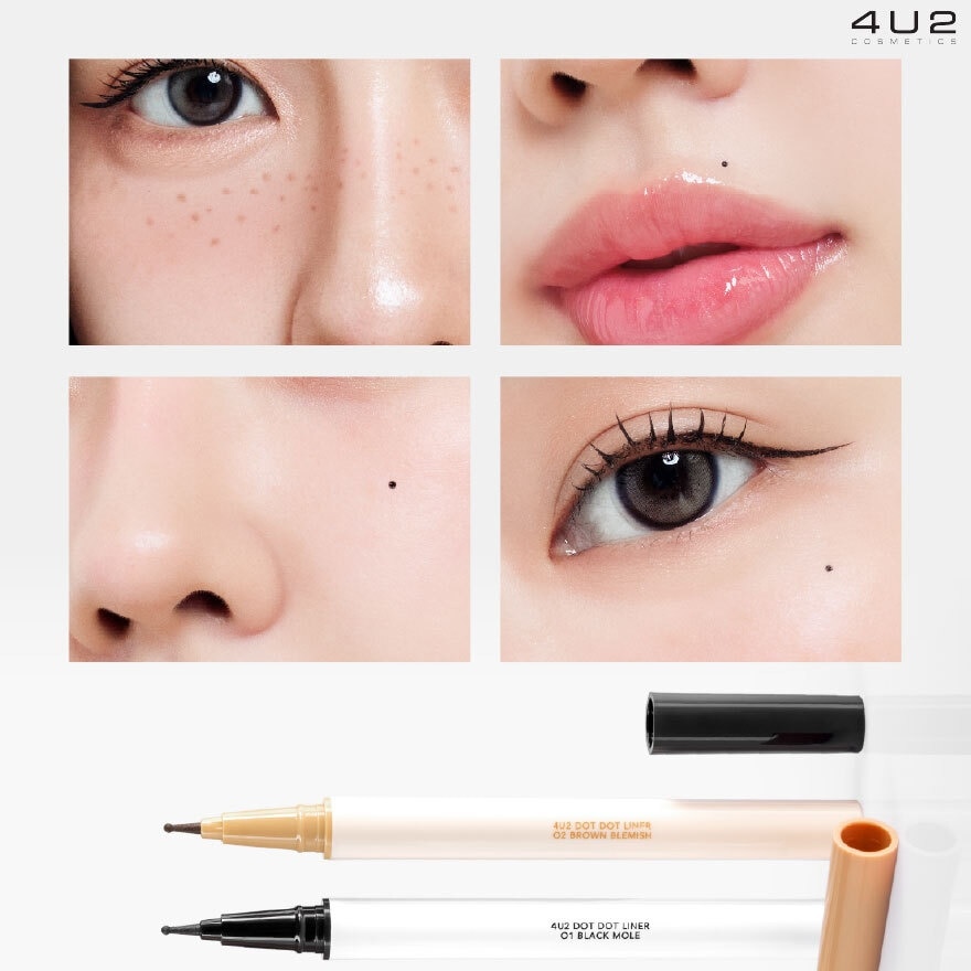 4U2 Dot Dot Liner 0.5g. 01 Black Mole