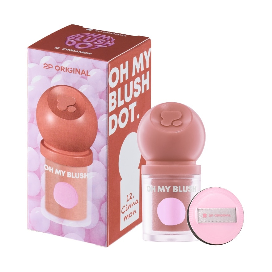 2P Original Oh My Blush Dot 3g. 12 Cinnamon