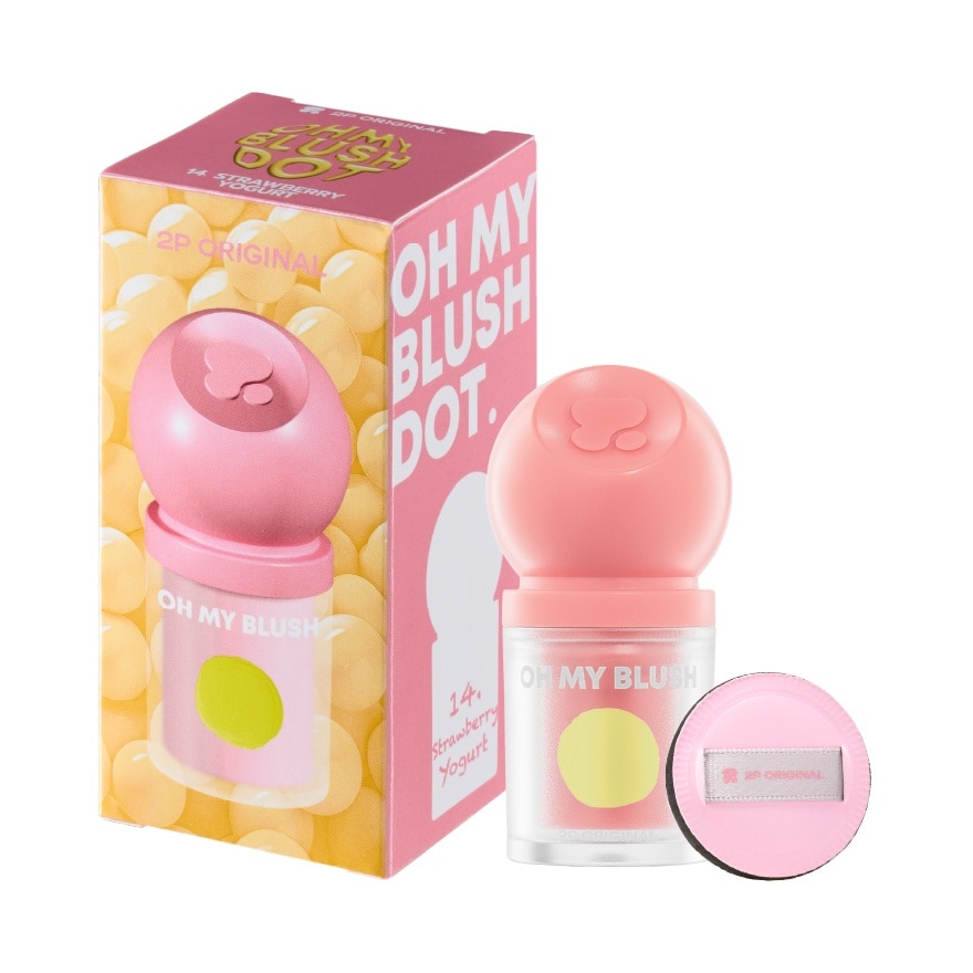 2P Original Oh My Blush Dot 3g. 14 Strawberry Yogurt