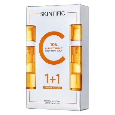 Skintific Skintific 10 Pure Vitamin C Brightening Serum (Powder+Liquid) x2 Pcs
