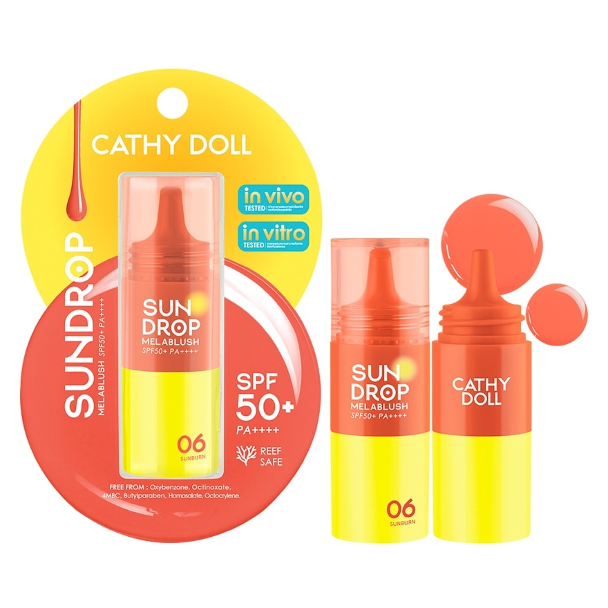 Cathy Doll Sundrop Melablush SPF50+ PA++++ 6g. 06 Sunburn