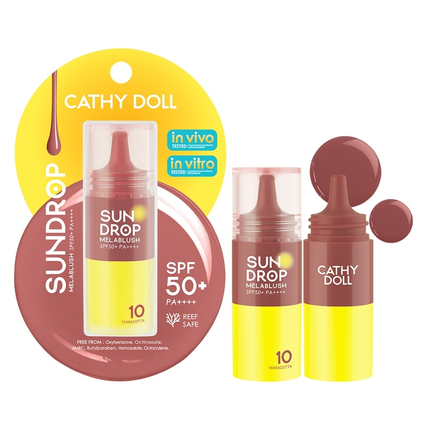 Cathy Doll Sundrop Melablush SPF50+ PA++++ 6g. 10 Terracotta