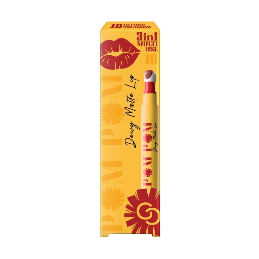 Gentle Colors Pom Pom Dewy Matte Lip 2.5g. 10 Oxford Orchard