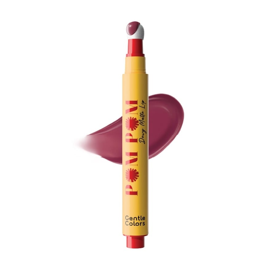 Gentle Colors Pom Pom Dewy Matte Lip 2.5g. 12 Williams Wine