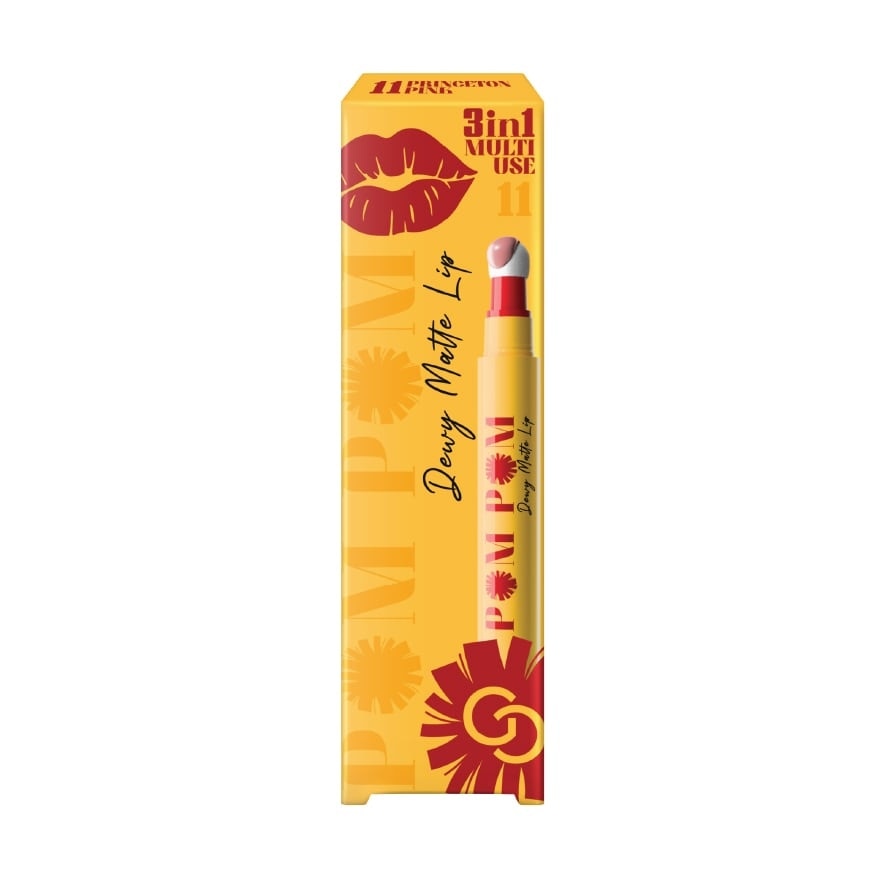 Gentle Colors Pom Pom Dewy Matte Lip 2.5g. 12 Williams Wine