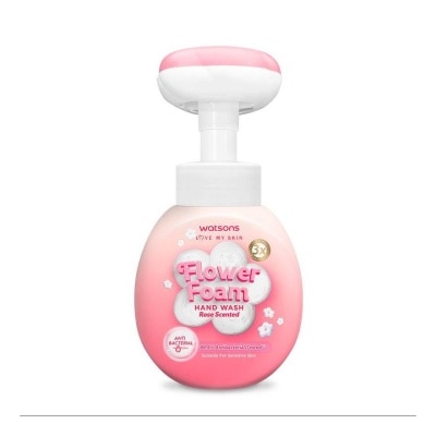 WATSONS วัตสัน ฟลาวเวอร์ โฟม แฮนด์ วอช โรส เซ็นเท็ด 300มล.