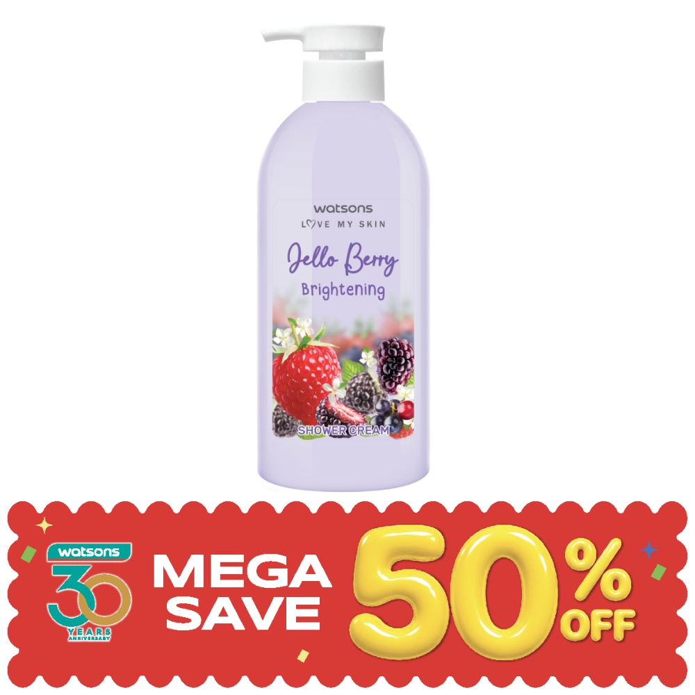 Watsons Jello Berry Brightening Shower Cream 450 ml. image