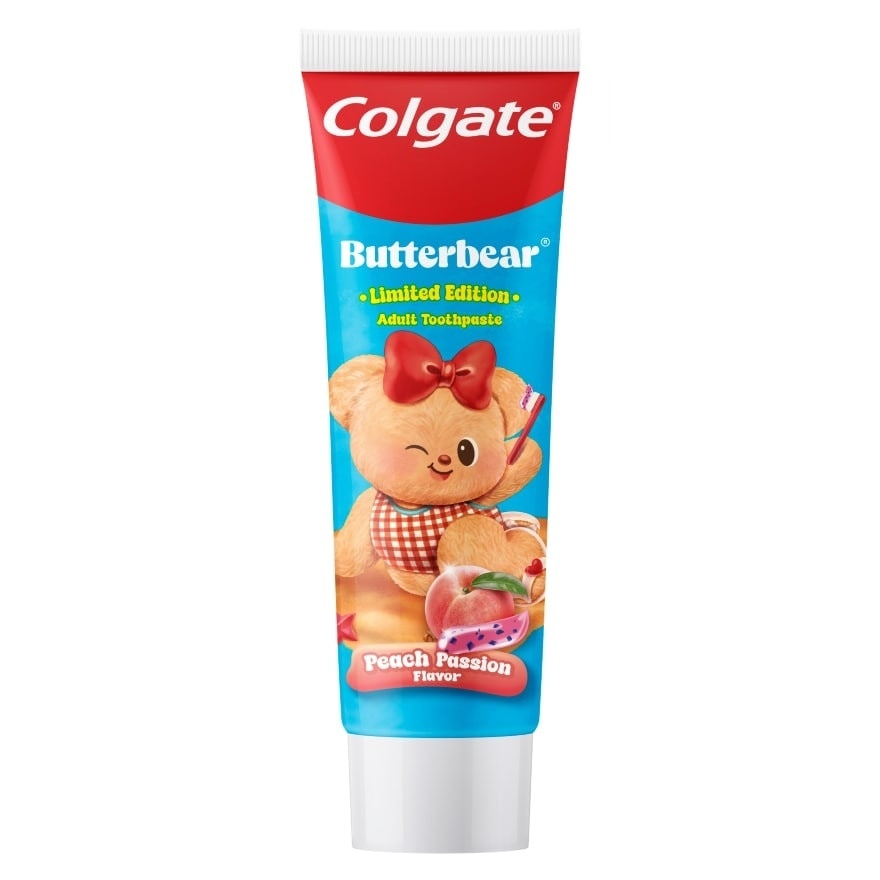 Colgate Toothpaste Butterbear Limited Edition Peach Passion 100 G.(Mix Color)