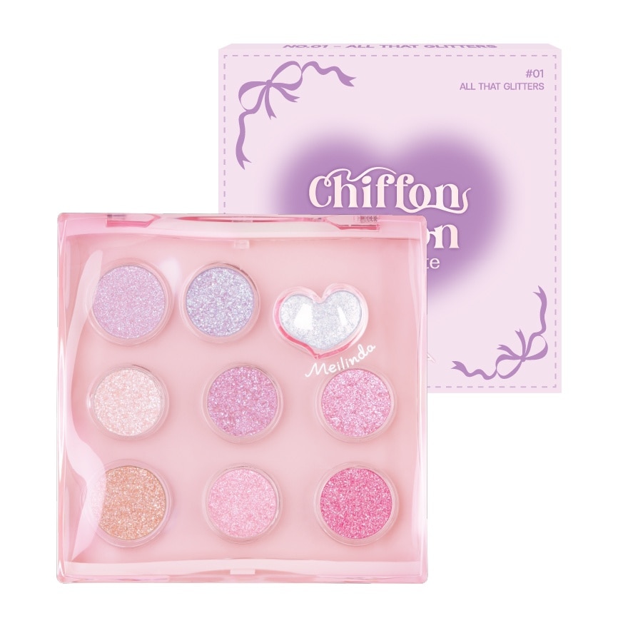Meilinda #Meilinda Chiffon Ribbon Eye Palette 01