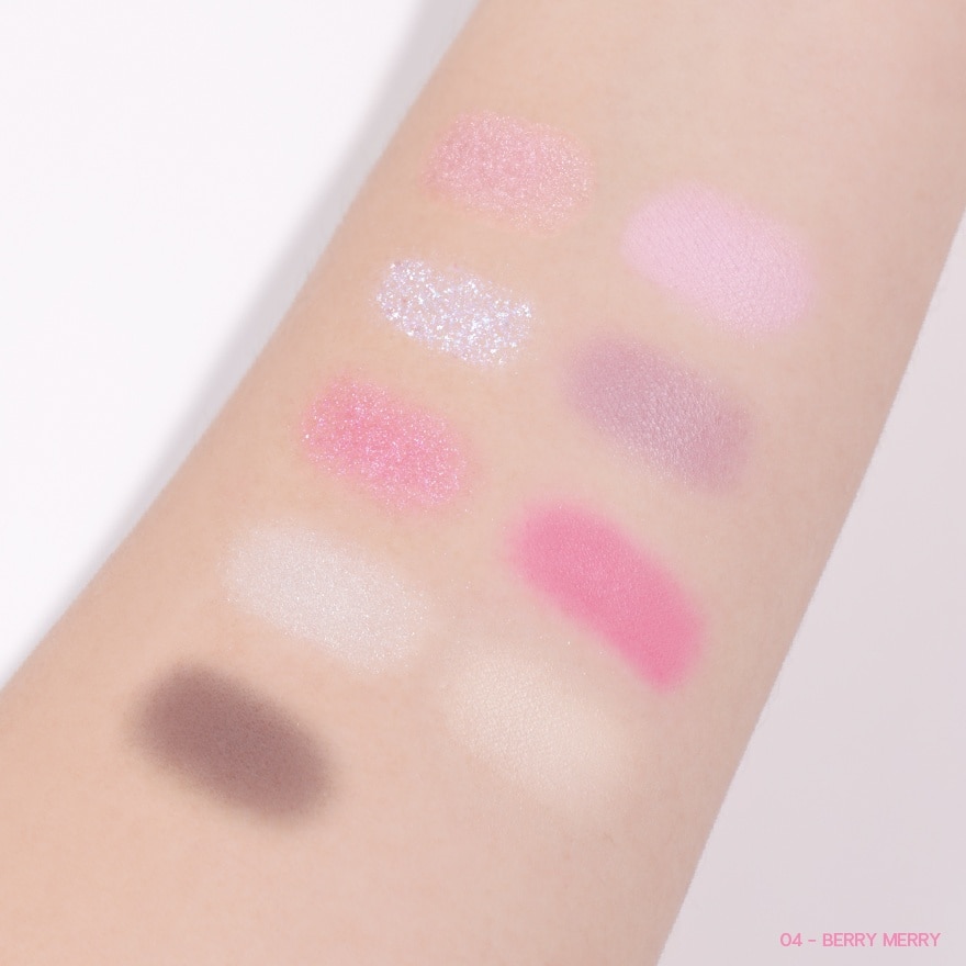 Meilinda Chiffon Ribbon Eye Palette 3.5g. 04 Berry Merry