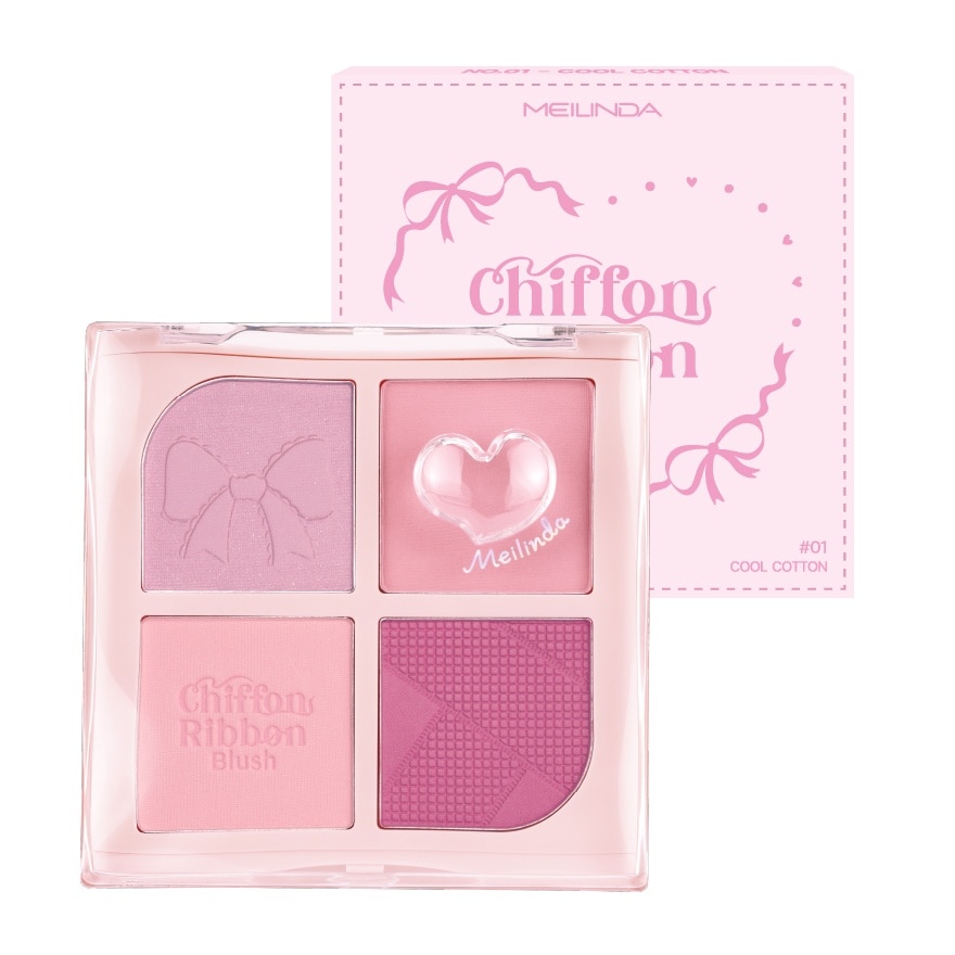 Meilinda #Meilinda Chiffon Ribbon Blush 8.8g 01