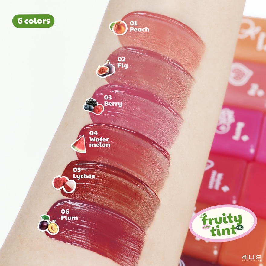 4U2 Fruity Lip Tint 3g. 01 Peach