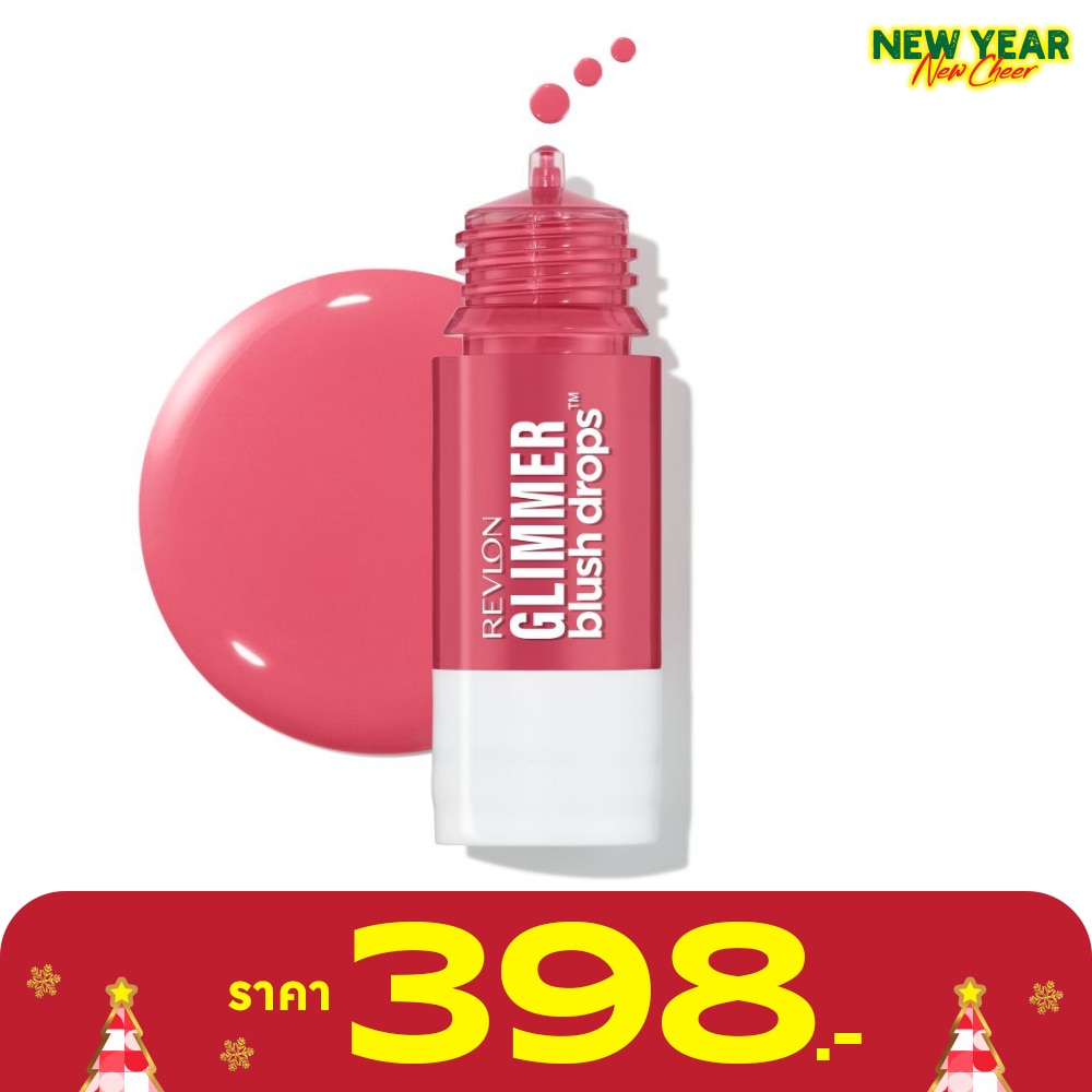 Revlon เรฟลอน กลิมเมอร์ บลัช ดรอปส์ 22ก. 102 พิงค์ อิท โอเวอร์