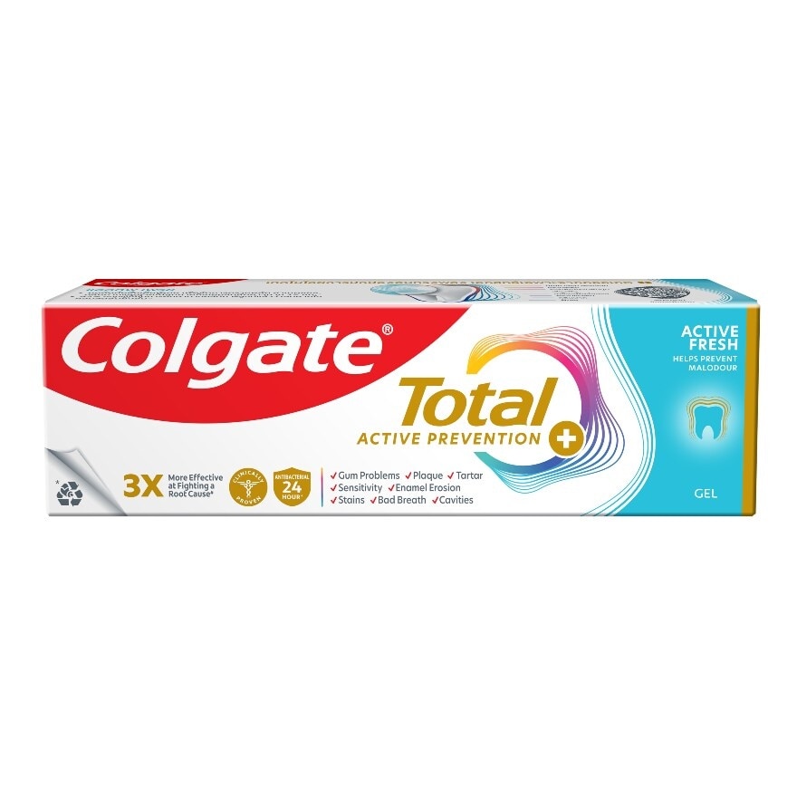 Colgate คอลเกต ยาสีฟัน โททอล แอคทีฟ เฟรช 80 กรัม