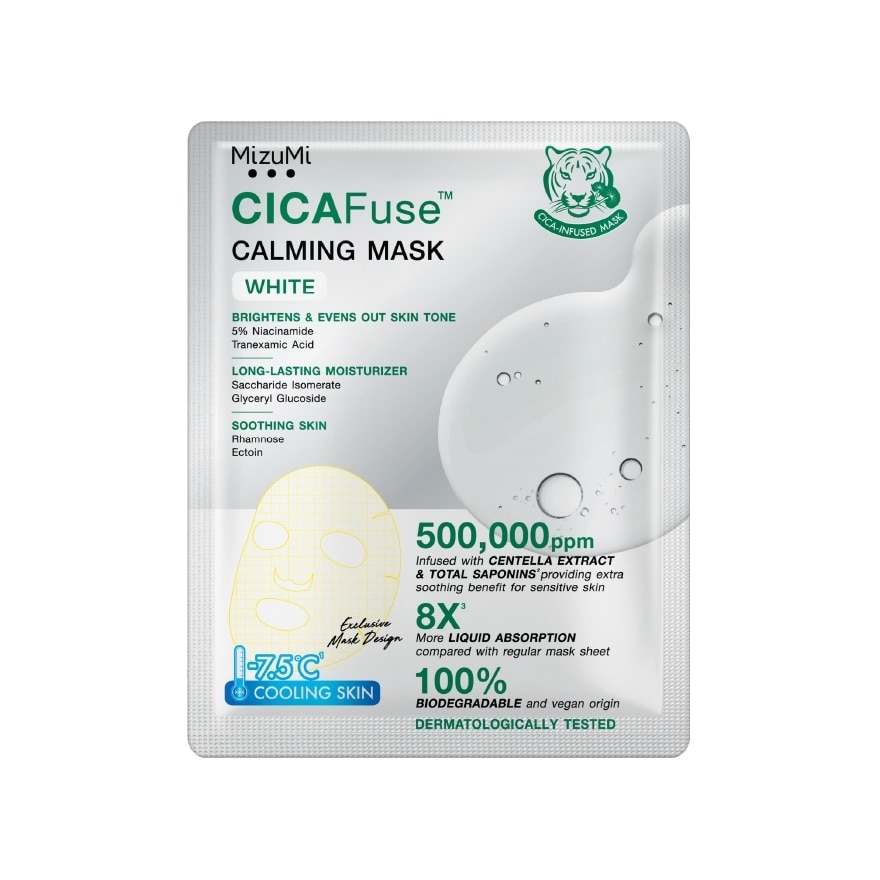 Mizumi MizuMi CICAFuse Calming Mask White 1'S