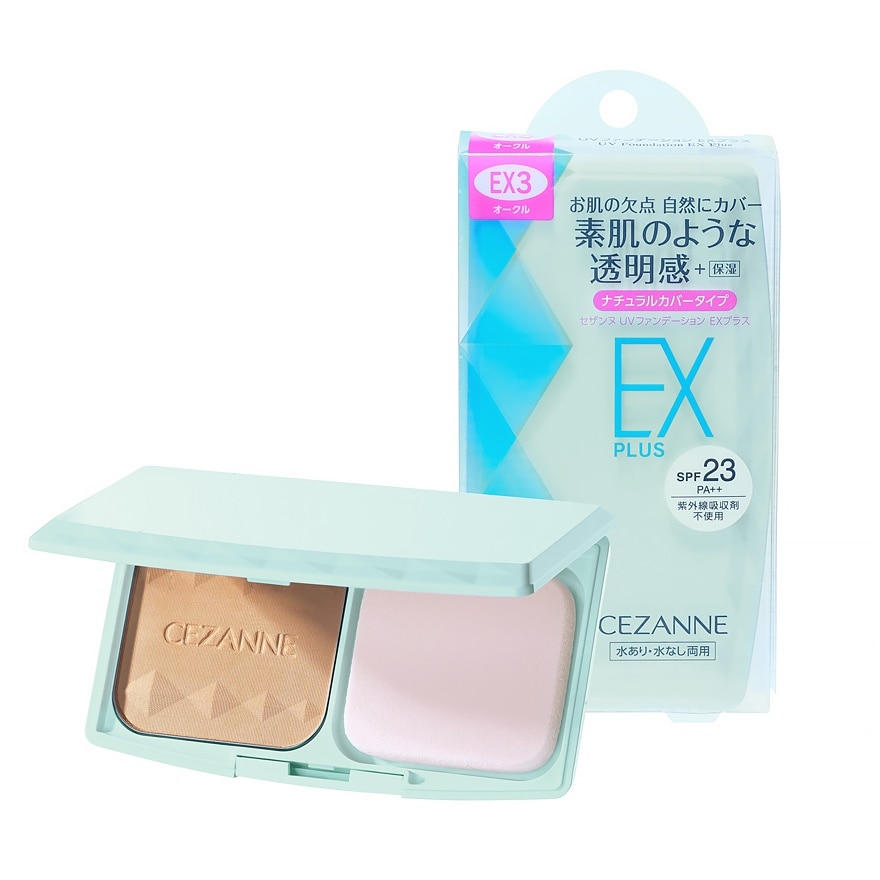 Cezanne UV Foundation Ex Plus 11g. EX3 Ocher