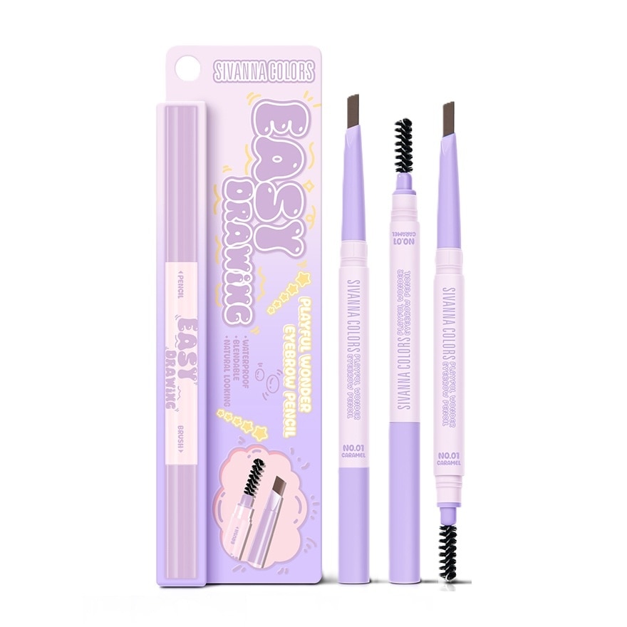 Sivanna ซีเวนน่า คัลเลอร์ส เพลย์ฟูล อายบราว 0.03ก. N1 คาราเมล