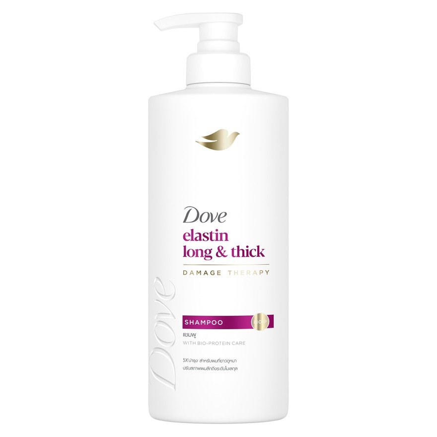 Dove โดฟ แชมพู อีลาสติน ลอง แอนด์ ติ๊ก 380 มล.