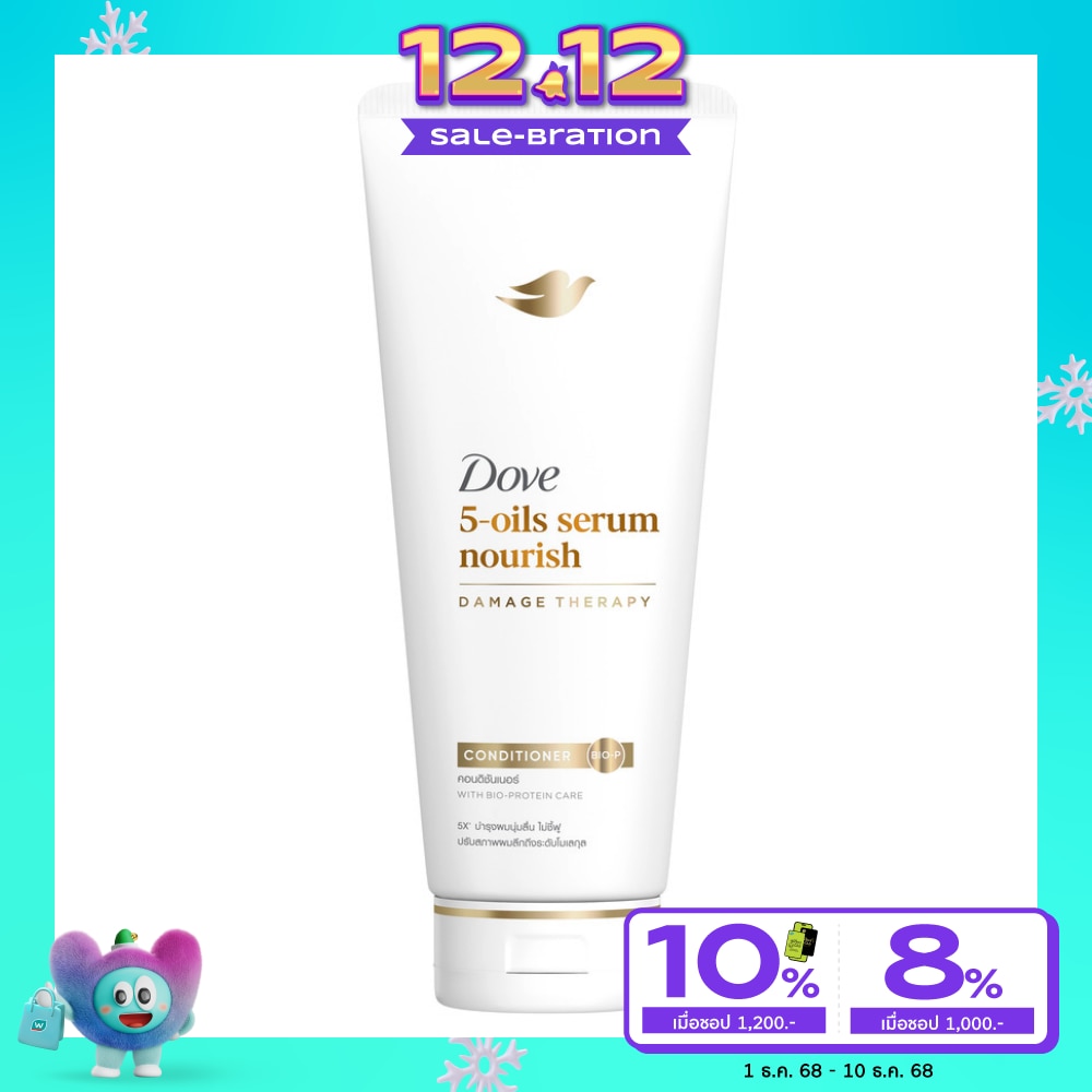 Dove โดฟ คอนดิชันเนอร์ 5-ออยล์ เซรั่ม นอริช 350 มล.