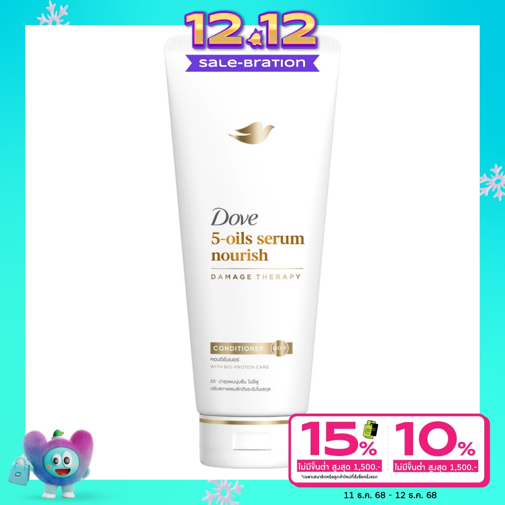 Dove โดฟ คอนดิชันเนอร์ 5-ออยล์ เซรั่ม นอริช 350 มล.