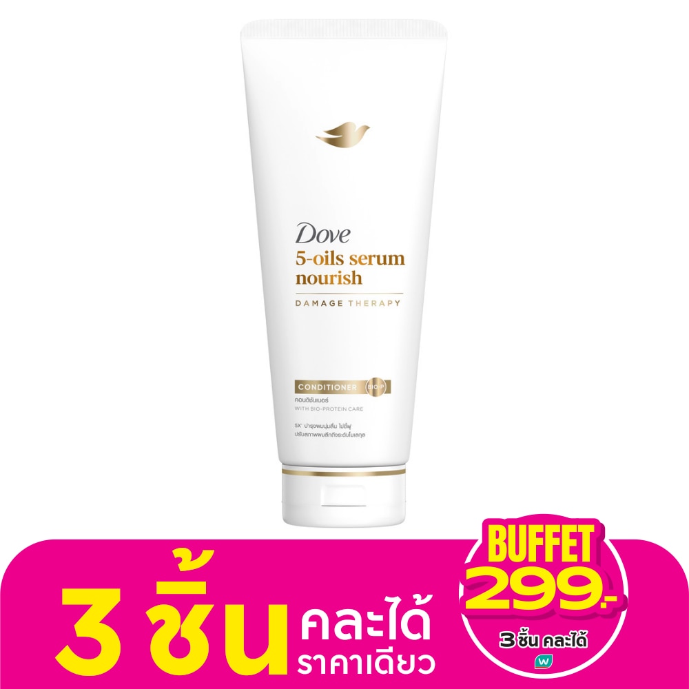 Dove โดฟ คอนดิชันเนอร์ 5-ออยล์ เซรั่ม นอริช 350 มล.