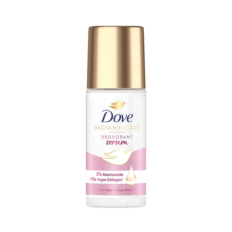 Dove Dove Radiant + Care Deodorant Serum Roll-On 3 Niacinamide +10X Vegan Collagen 45 Ml.