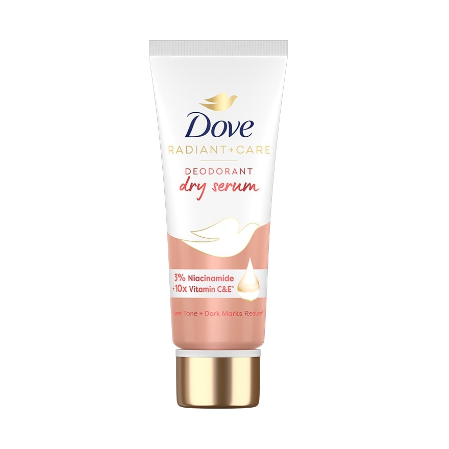 Dove Radiant + Care Deodorant Dry Serum 3 Niacinamide +10X Vitamin C  E 40 Ml.