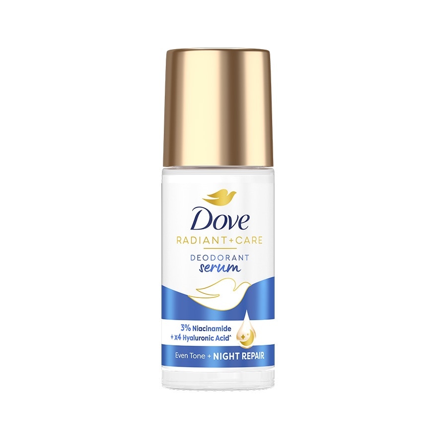 Dove Dove Radiant + Care Deodorant Serum Roll-On 3 Niacinamide +X4 Hyaluronic Acid 45 Ml.