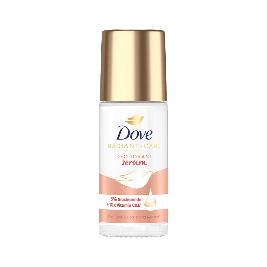 Dove Dove Radiant + Care Deodorant Serum Roll-On 3 Niacinamide +10X Vitamin C  E 45 Ml.