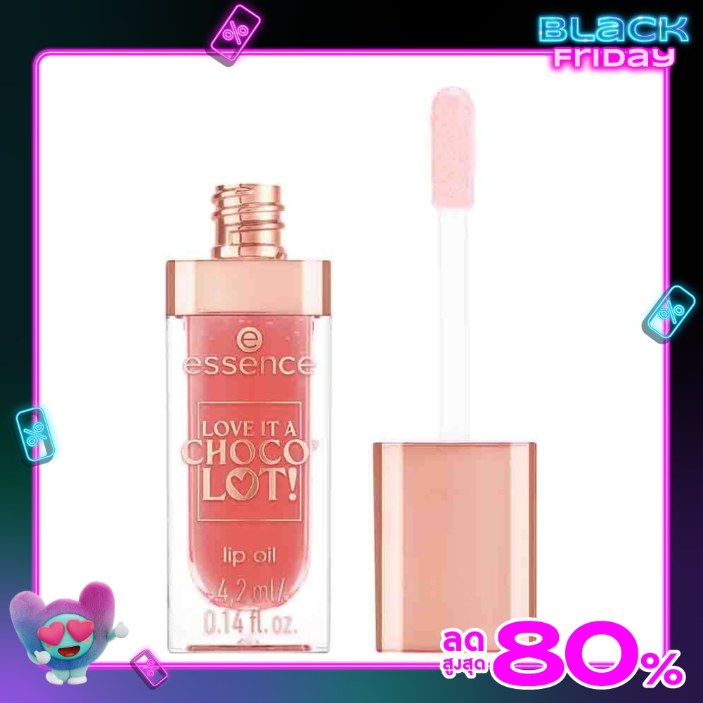 Essence อสเซนส์ เลิฟ อิท อะ ช็อกโก ล็อต ลิป ออยล์ 4.2มล. 01 โลโซ ช็อกโกแลตตี้