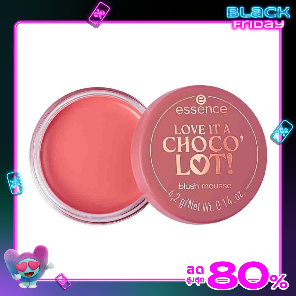 Essence เอสเซนส์ เลิฟ อิท อะ ช็อกโก ลอต บลัช มูส 4.2ก. 01 ช็อกโกฮอลิก ครีม