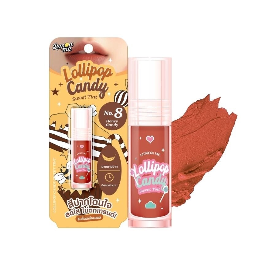 Lemon Me Lollipop Candy Sweet Tint Lip 3g. 08 Honey Candy