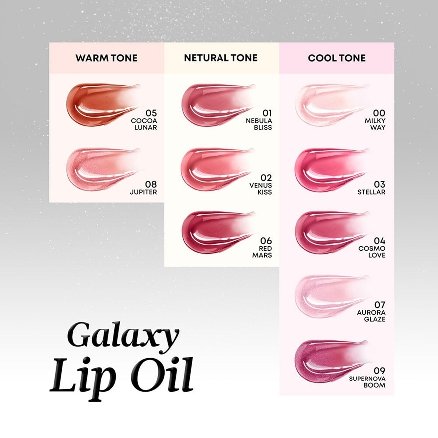 Love Potion Galaxy Gloss Lip 3g. 01 Nebula Bliss