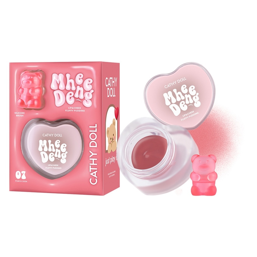 Cathy Doll Mhee Deng Lip  Cheek Fluffy Pudding 8g. 07 Punch Soda