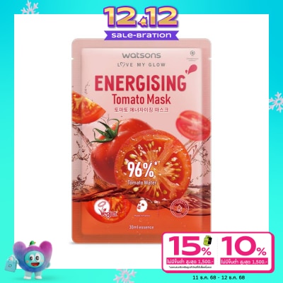 WATSONS วัตสัน เอนเนอไจซิ่ง โทเมโท มาสก์ 1แผ่น.