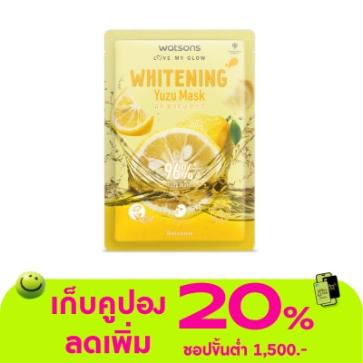 WATSONS - วัตสัน ไวท์เทนนิ่ง ยูซุ มาสก์ 1แผ่น.