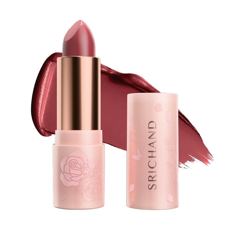 Srichand Enchanted Charming Satin Matte Lipstick 3.5g. 03 Rose Spell